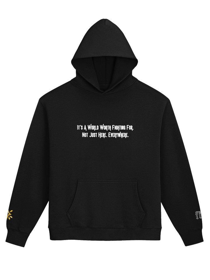 F0x Aloy "World Worth Fighting For" Oversized Hoodie product image (1)