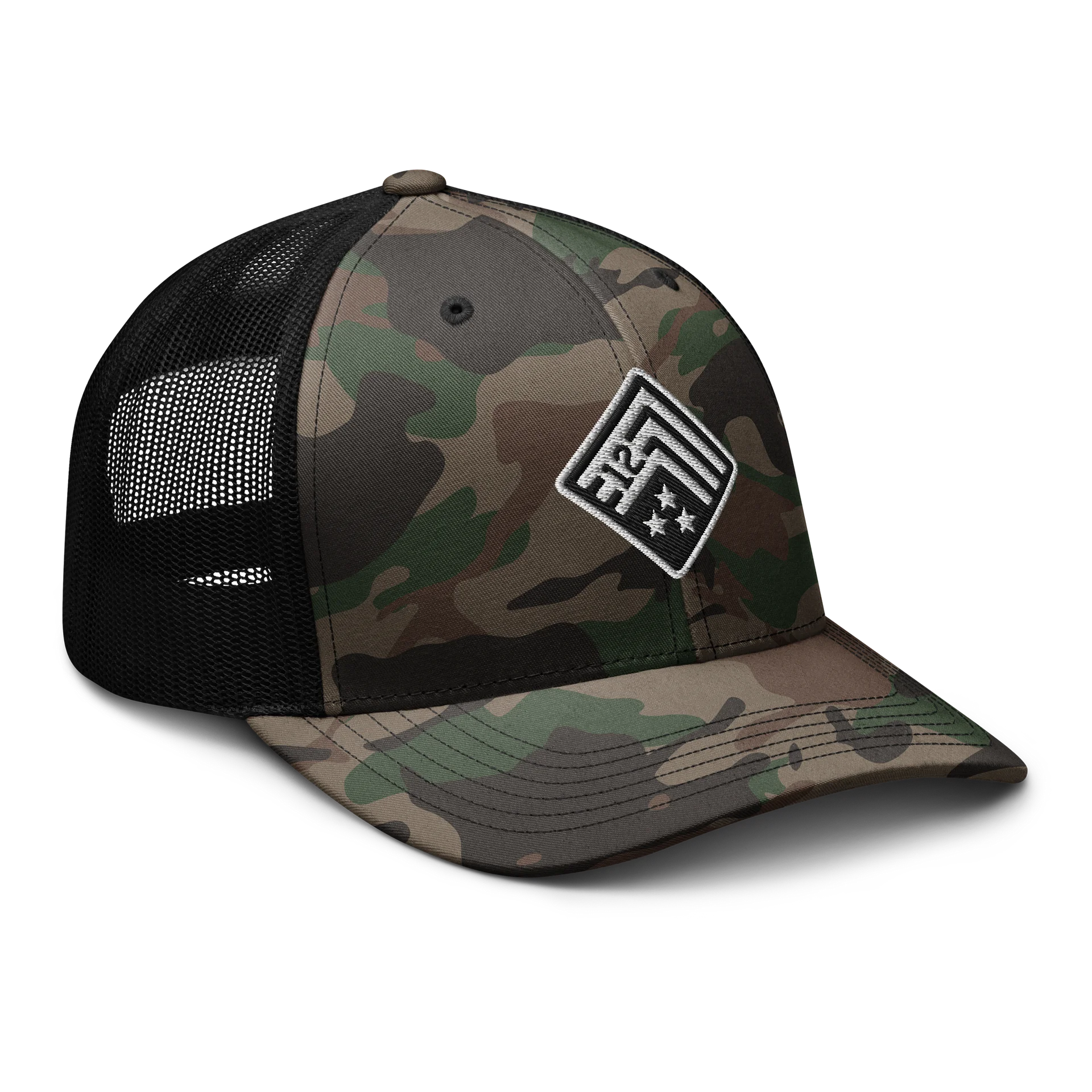 Schwarber’s Neighborhood Heroes Camo Trucker Hat product image (6)