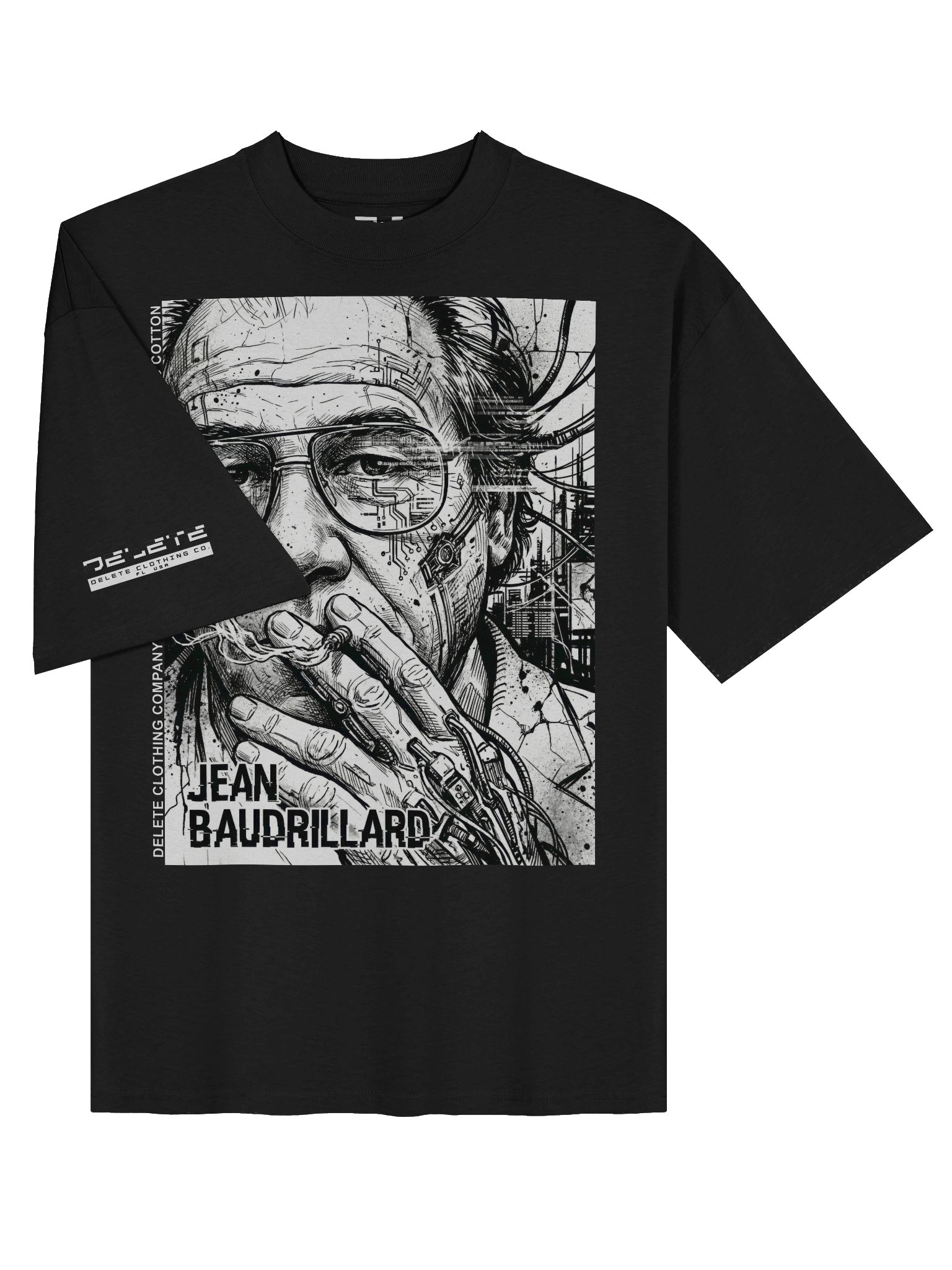 Delete "Baudrillard" Oversize T-Shirt product image (3)