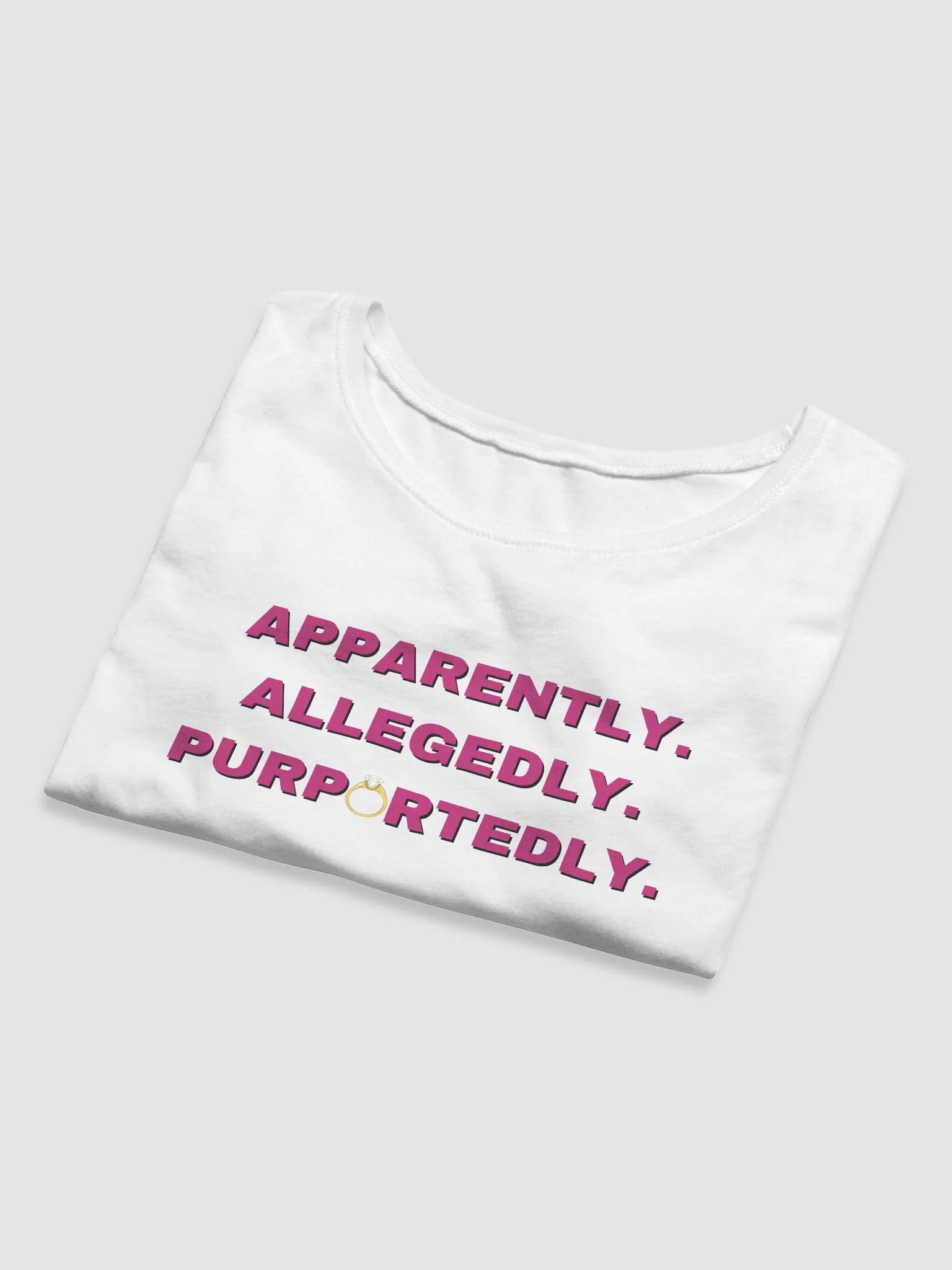 Apparently. Allegedly. Purportedly. - Angela - Crop Tee product image (14)