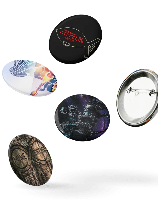 Zeppelin Studios - Set of Pin Buttons - Mixed product image (2)