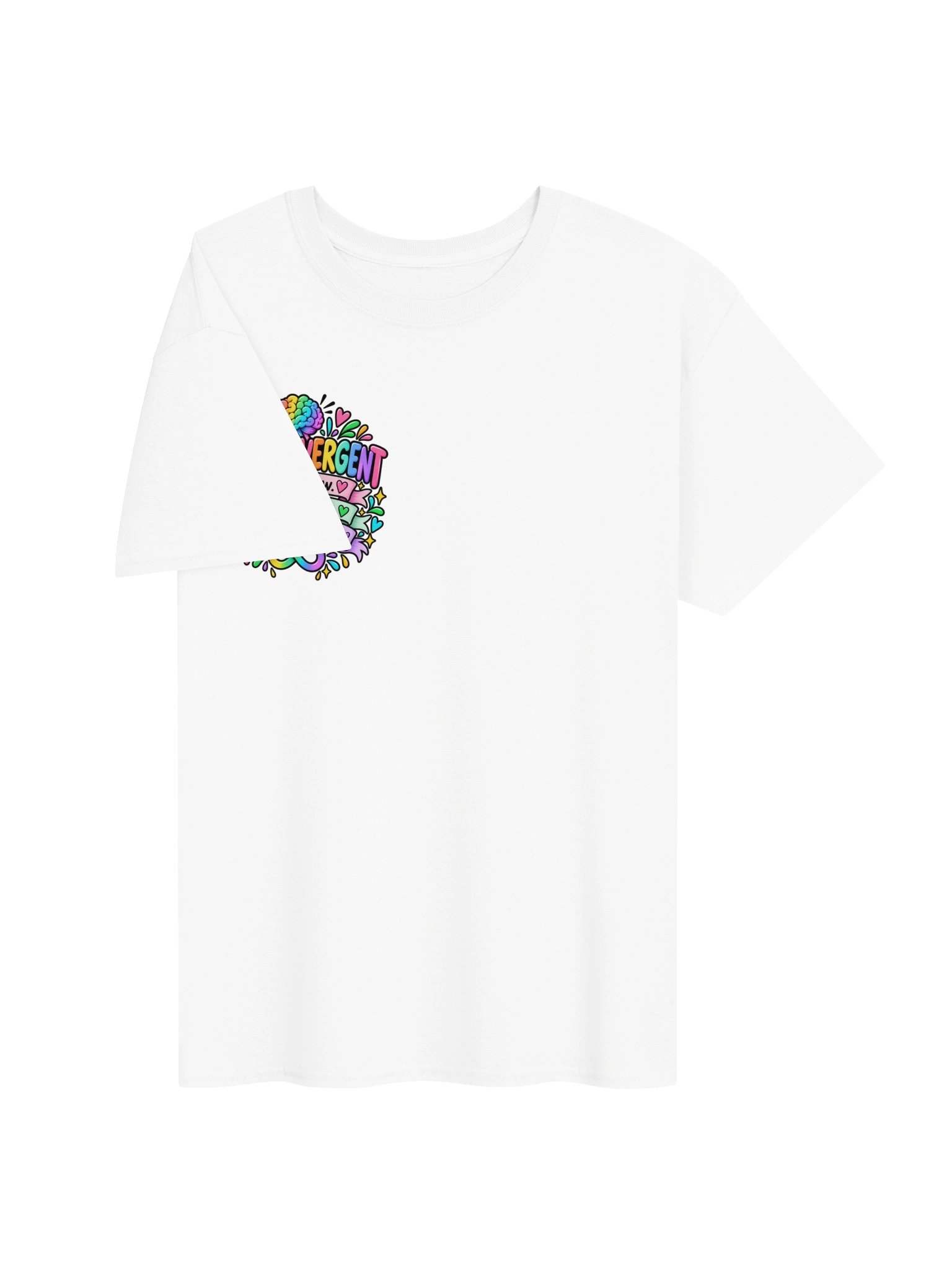 Neurodivergent Not a Phase Tshirt White product image (3)