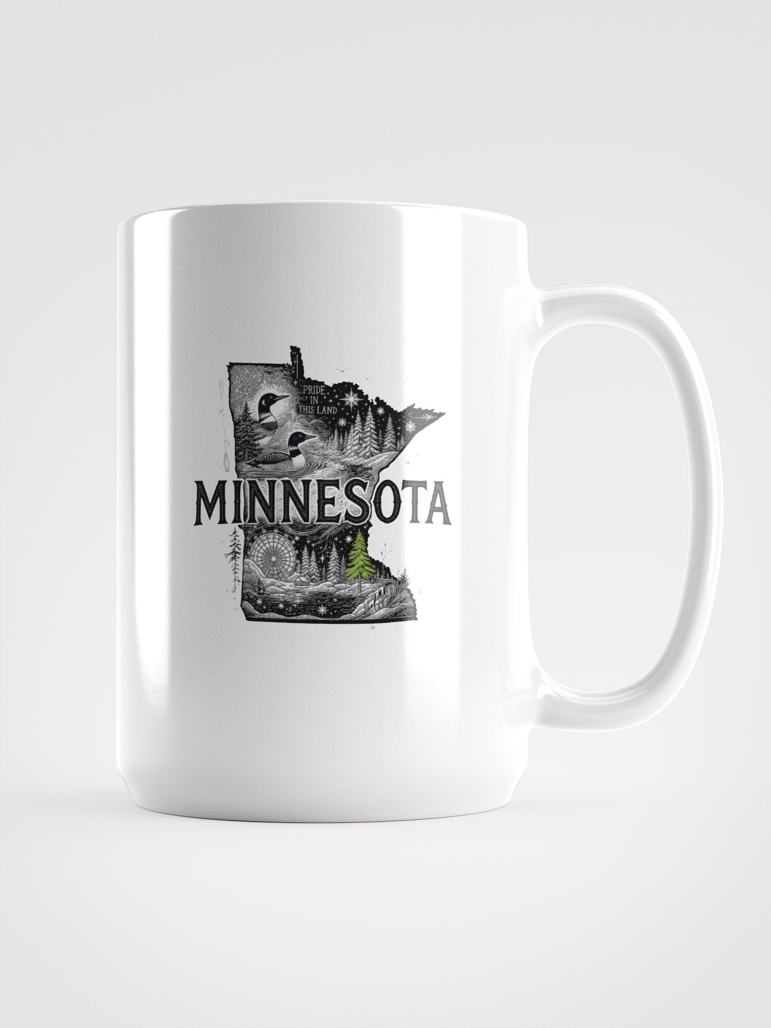 Minnesota Pride White Glossy Mug product image (2)