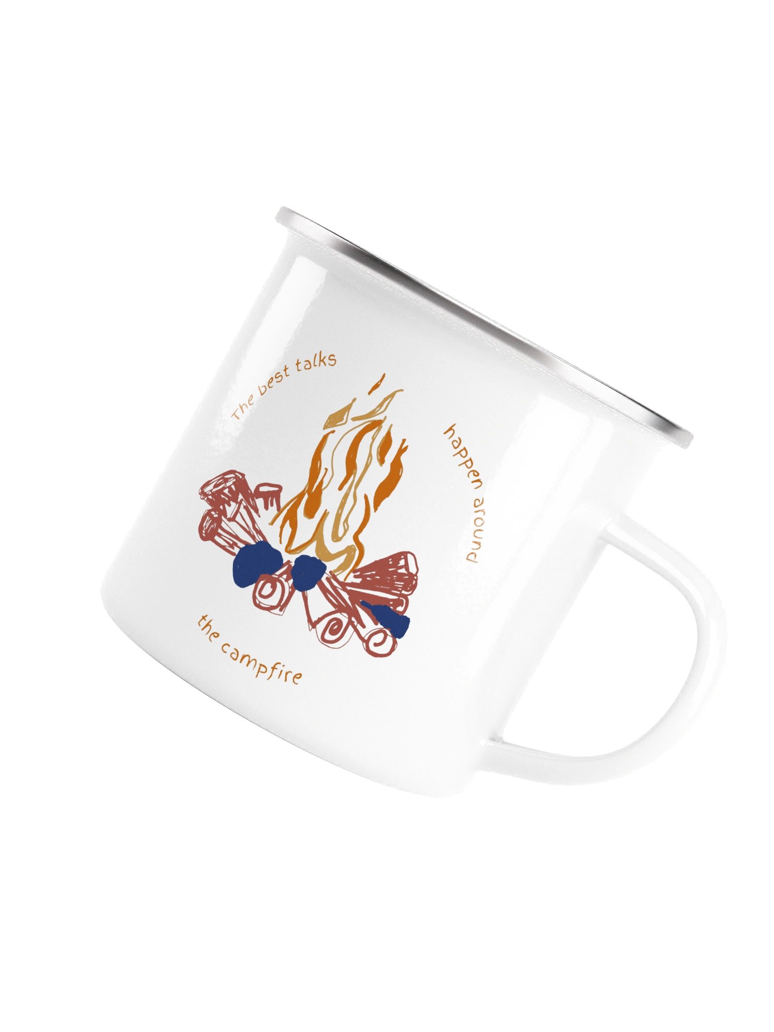 I'd Rather Be Camping! Enamel Mug product image (2)