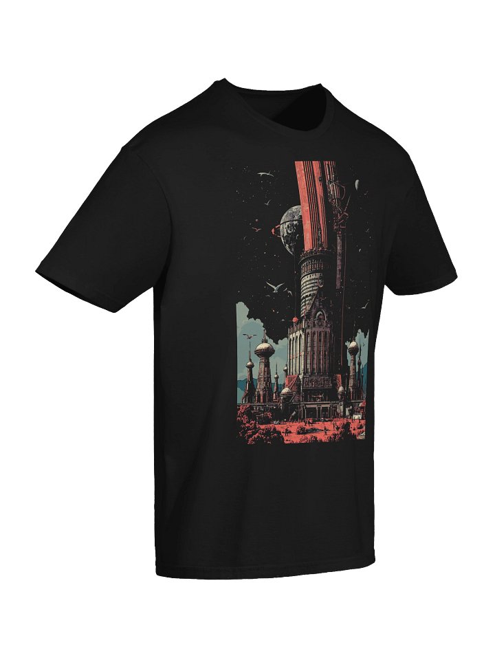 Retro Sci-Fi Tower Spaceport T-Shirt product image (2)