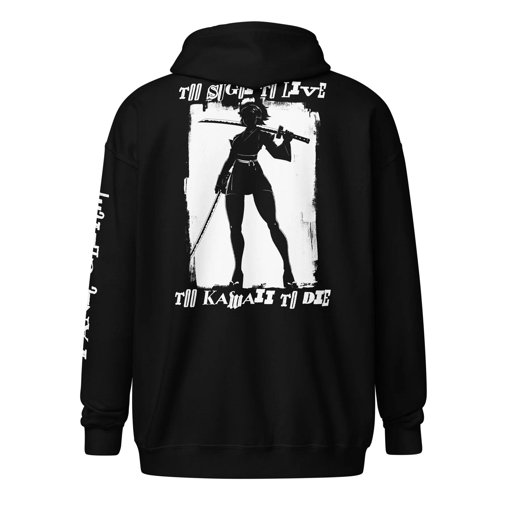 Too Sugoi/Too Kawaii Ink'd Swordswoman Zip Hoodie product image (1)