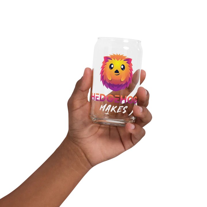 Hedgehog Makes Glass Can Cup product image (2)