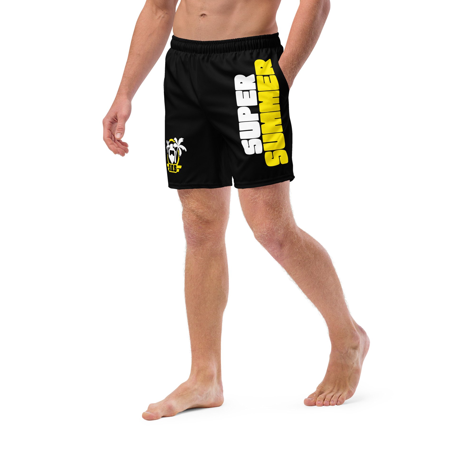 S.E.S Super Summer 26 - Yellow Logo Swimming Trunks product image (5)