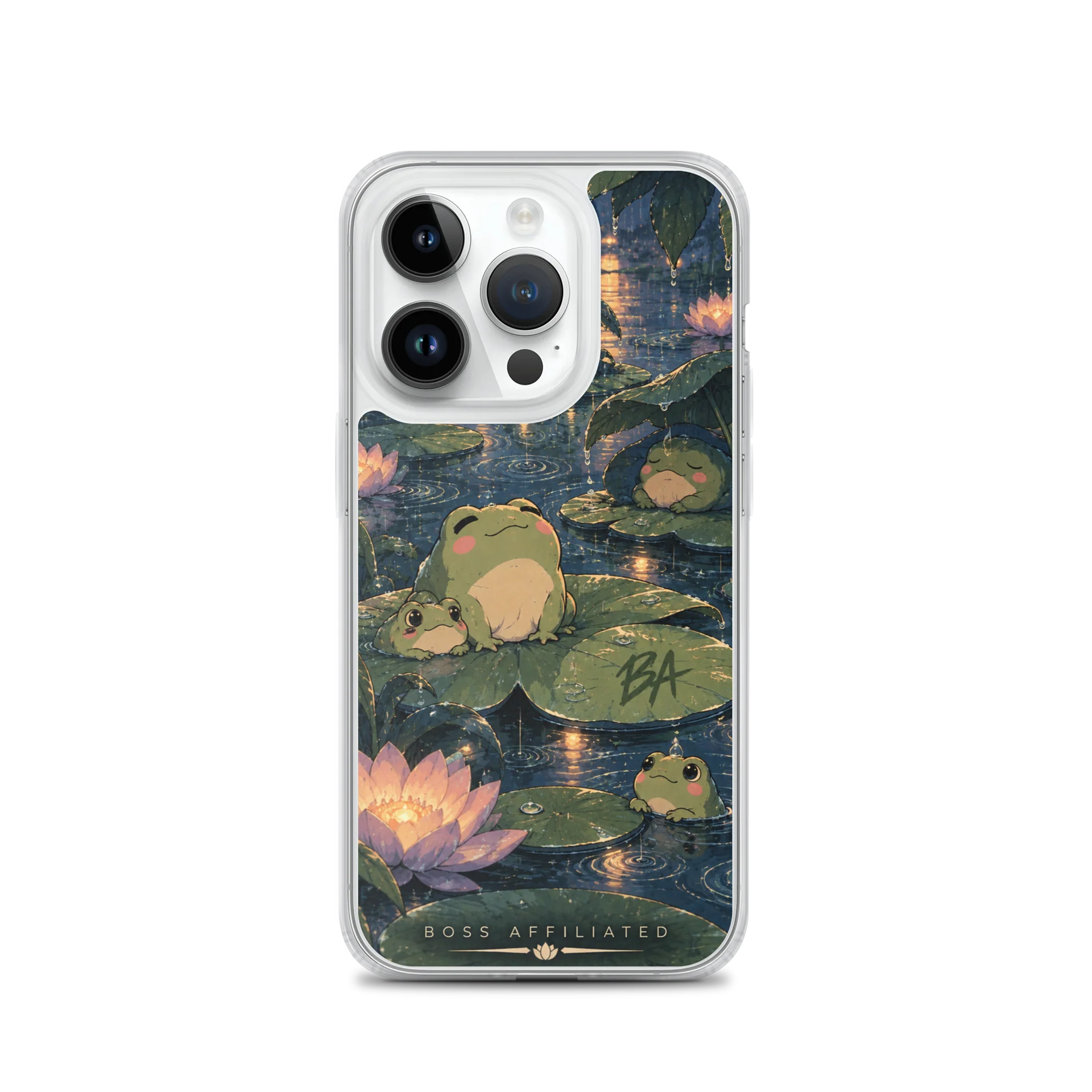 Rainy Lilypad MagSafe iPhone Case product image (1)