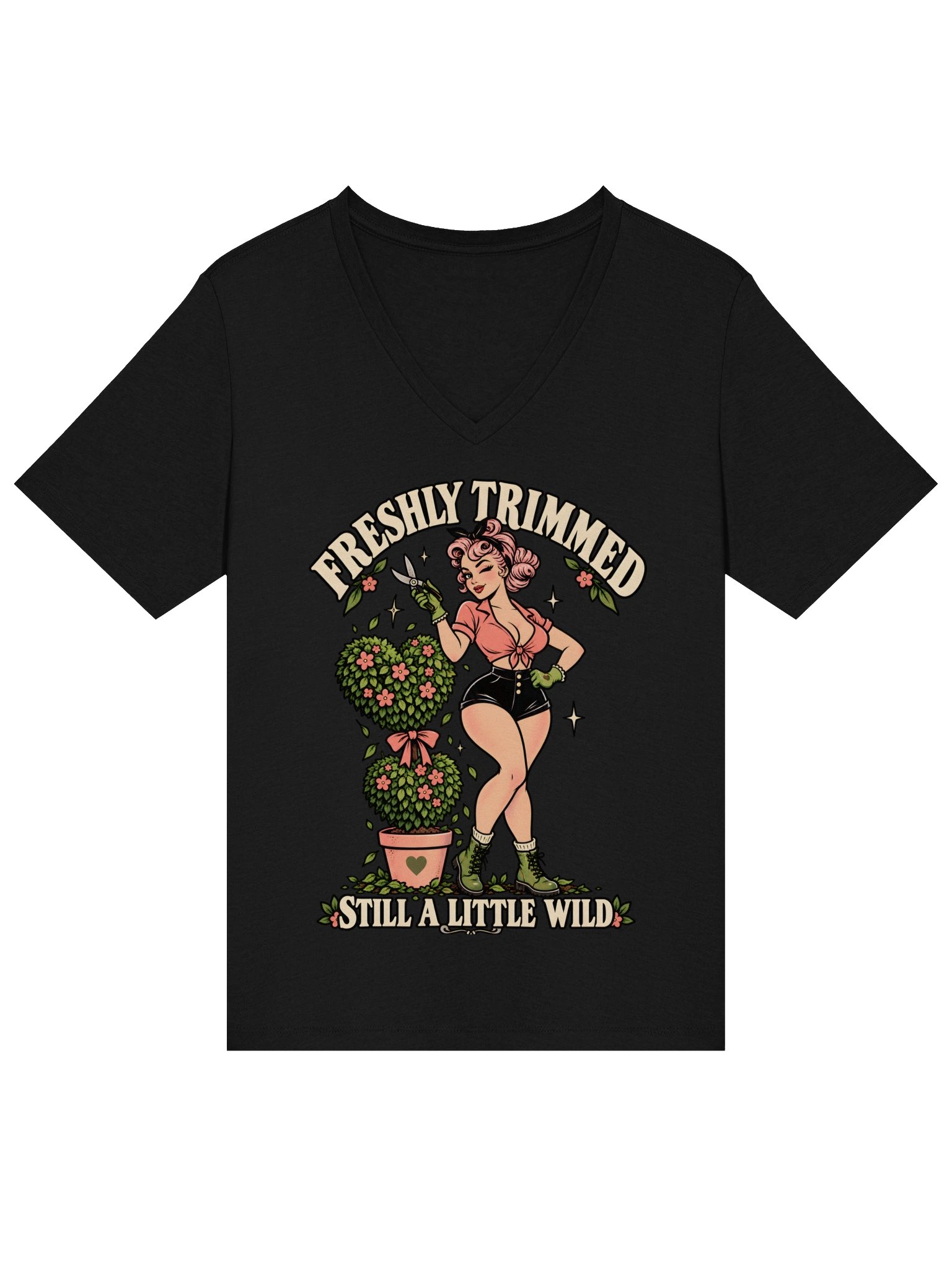 Freshly Trimmed, Still Wild V-Neck Tee product image (2)