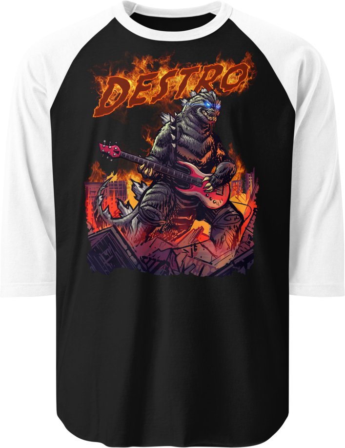 Baseball Raglan - Rock Zilla product image (1)