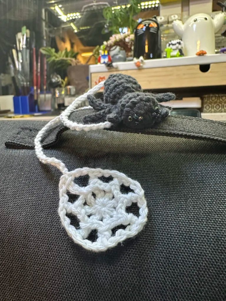 Spider Crochet Bookmark product image (1)