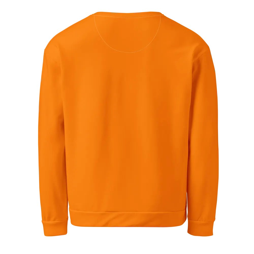 Plain Color Orange Sweatshirt product image (2)