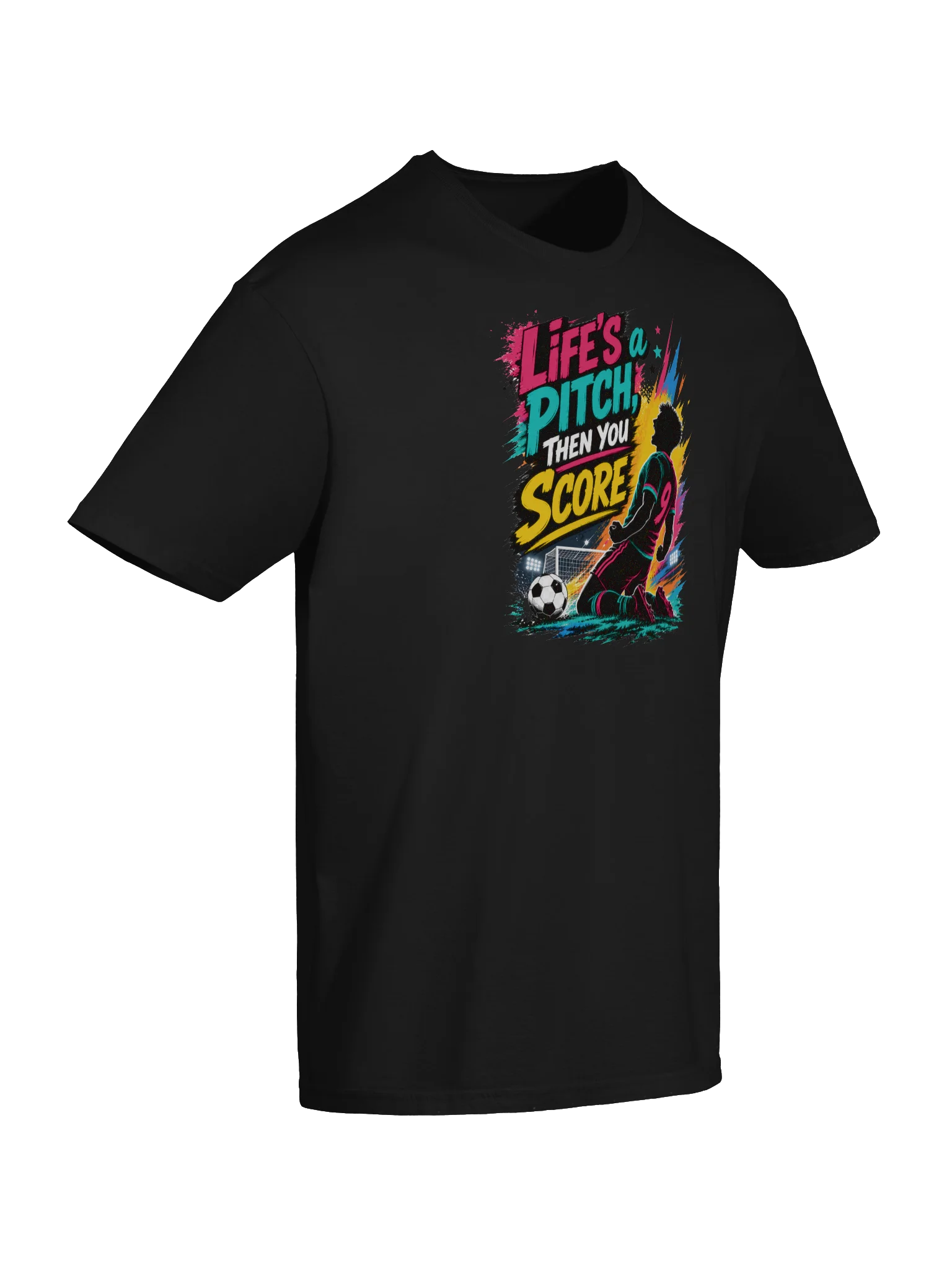 Life's A Pitch Then You Score Soccer/Football Tee product image (6)
