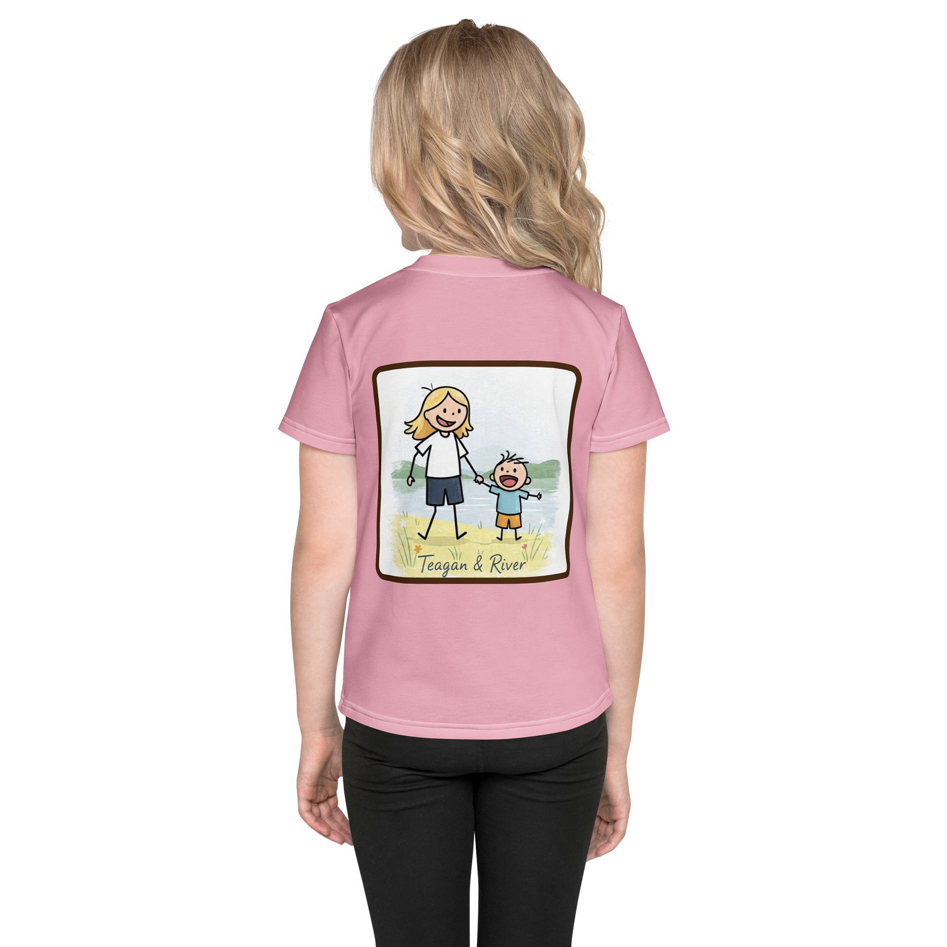 Smiley Blossom Kids Crewneck Tee product image (2)