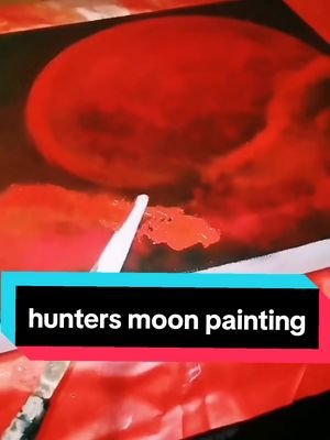 flashback to a few years ago when I did this hunters moon inspired painting 🖌️🎨 @thebandghost  #thebandghost #huntersmoon #papaemeritus #halloween #bats