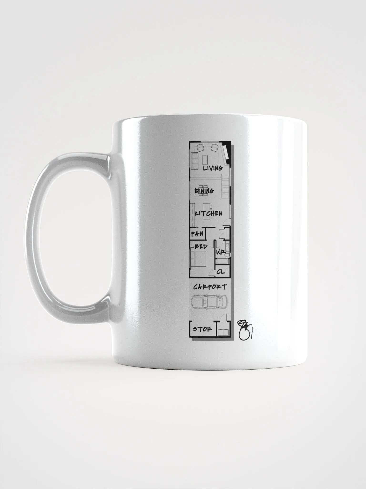 Alphabet Floor Plan Mug - I product image (1)