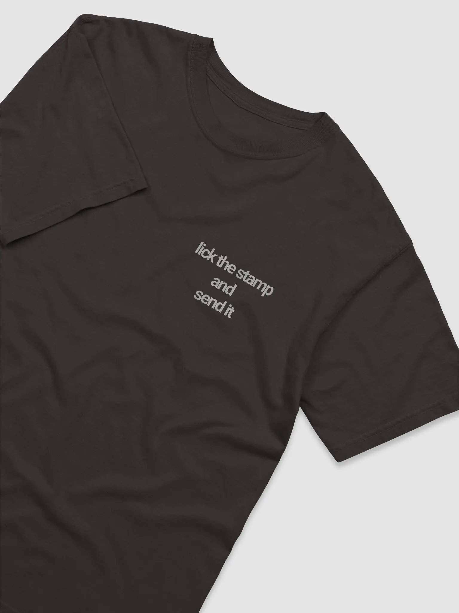 lick the stamp and send it t-shirt - 100% cotton product image (2)
