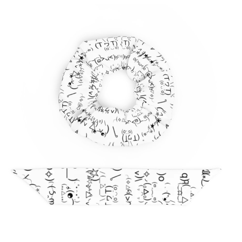 kaomoji scrunchie product image (6)