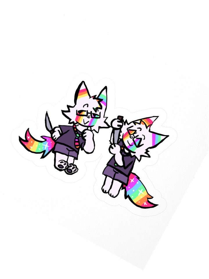TINY MURDERER GLITTER STICKER product image (6)