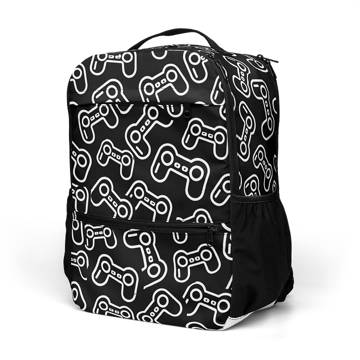 Sac à dos imprimé intégral manette blanche product image (1)