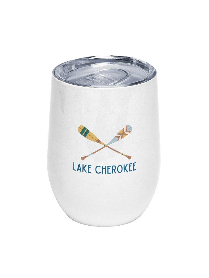 Lake Cherokee Paddles Wine Tumbler product image (1)