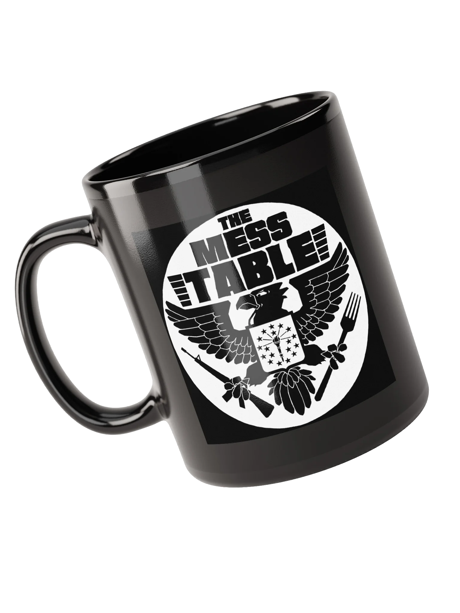 Black Mug with Black/White TMT Logo product image (1)