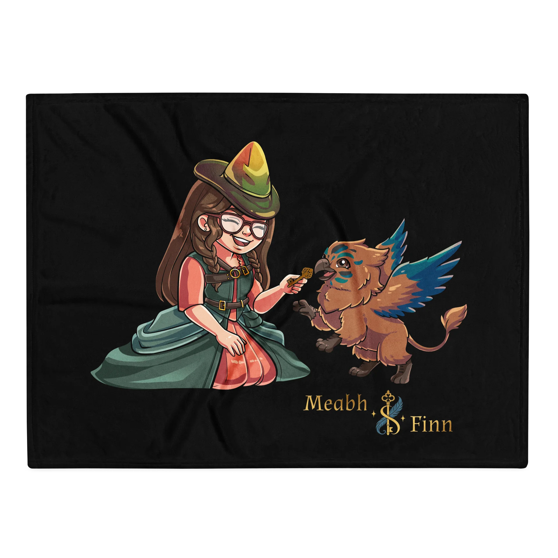 Wrapped in a Little Magic | Meabh & Finn Throw Blanket product image (2)
