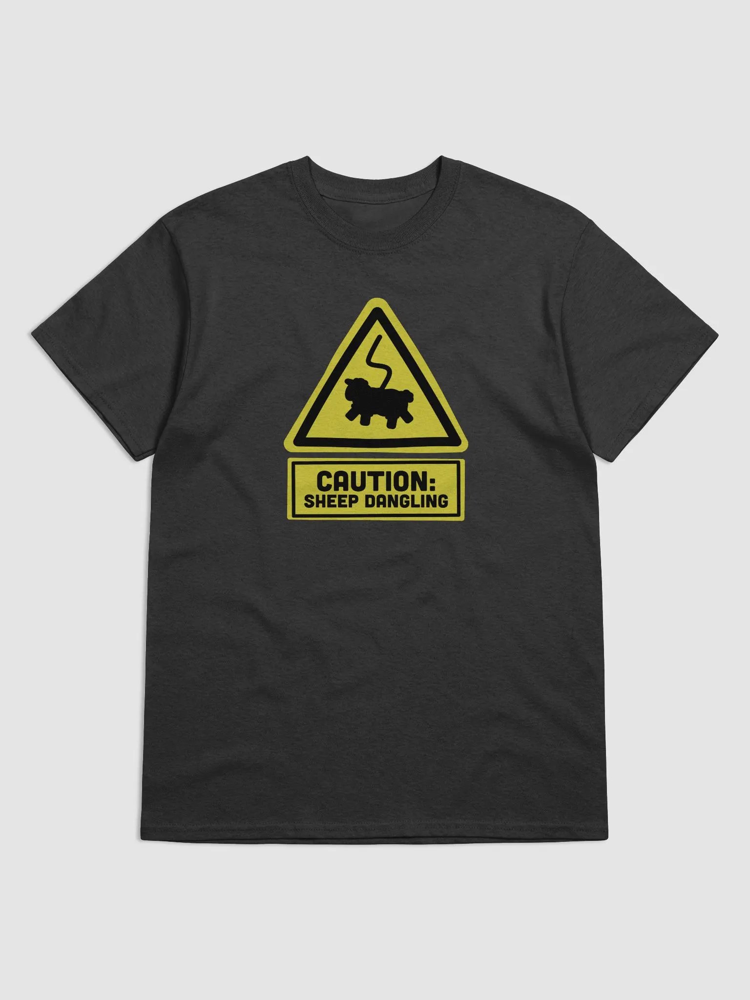 Caution Sheep Dangling | Unisex T-shirt product image (2)