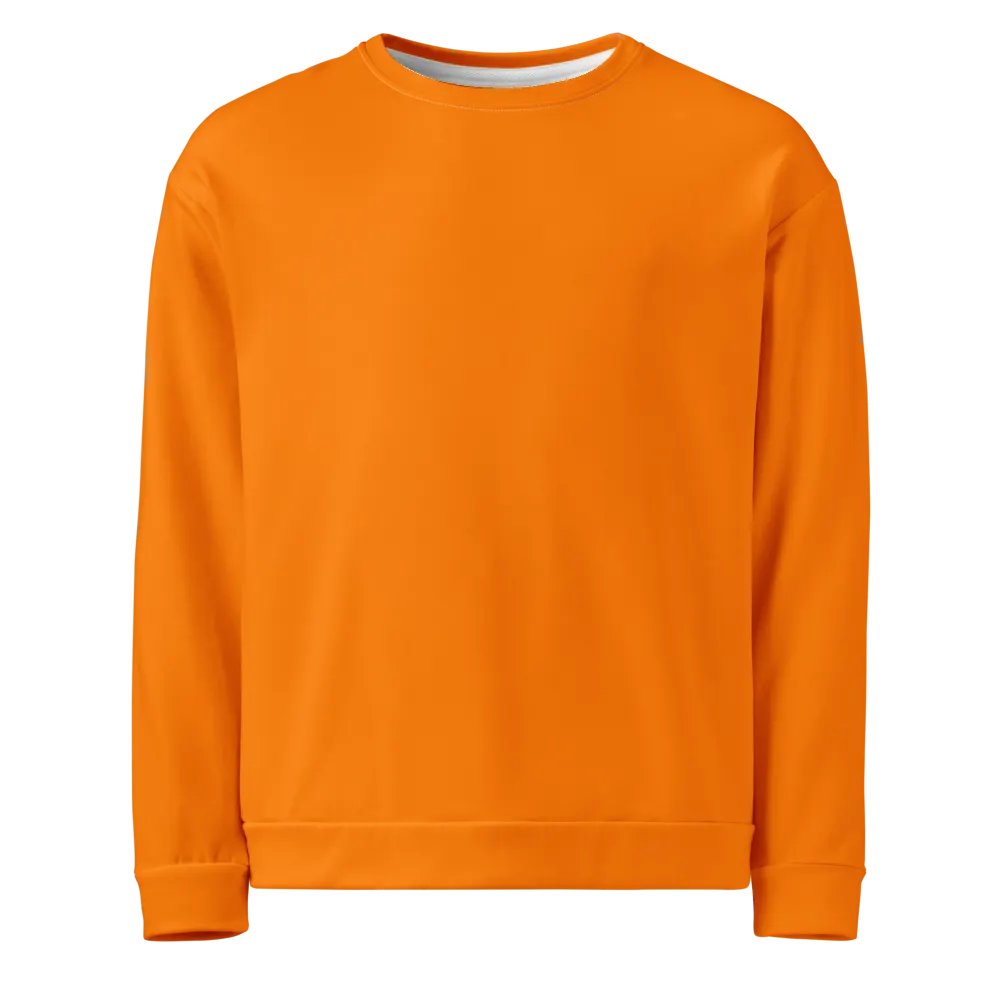 Plain Color Orange Sweatshirt product image (1)