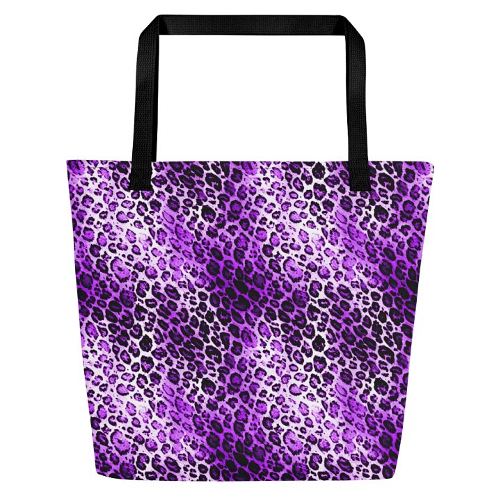 Purple Leopard Pattern Tote Bag product image (1)