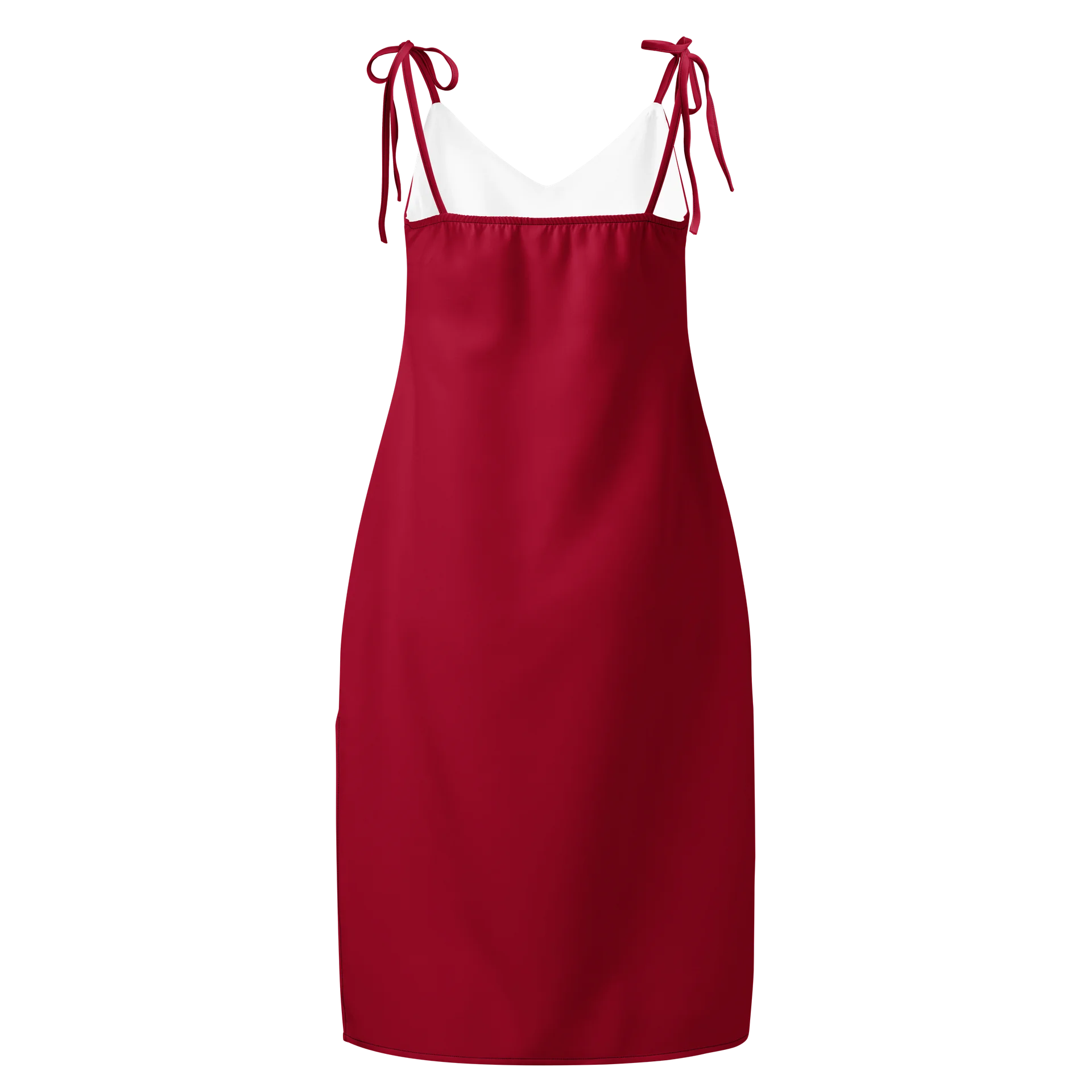 Crimson Ease Tie-Strap Midi Dress product image (2)