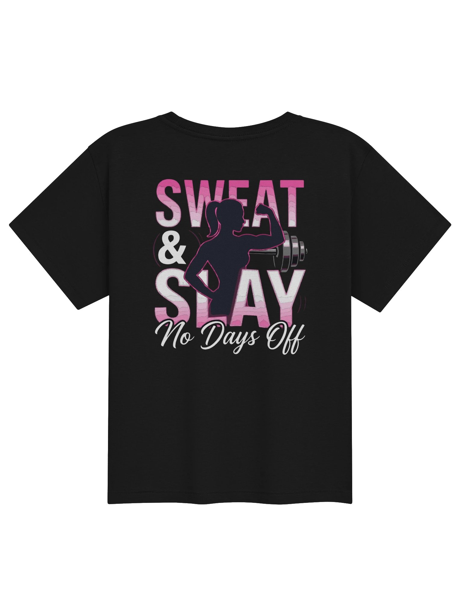 Sweat Stay Women's High-Waisted Gym Tee – Workout Top for Bodybuilders product image (6)