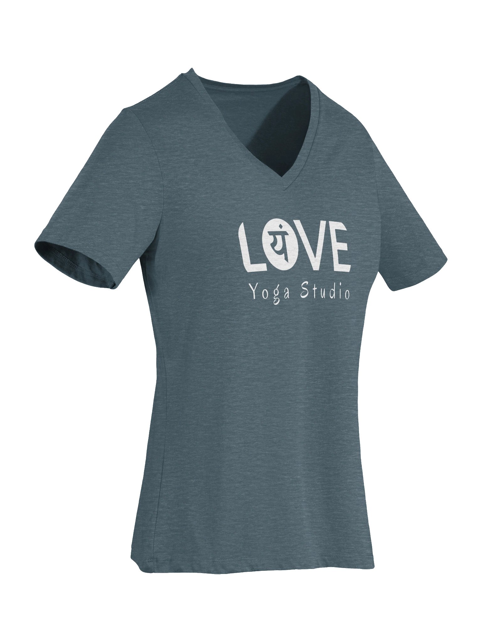 Love Yoga Vneck White product image (6)