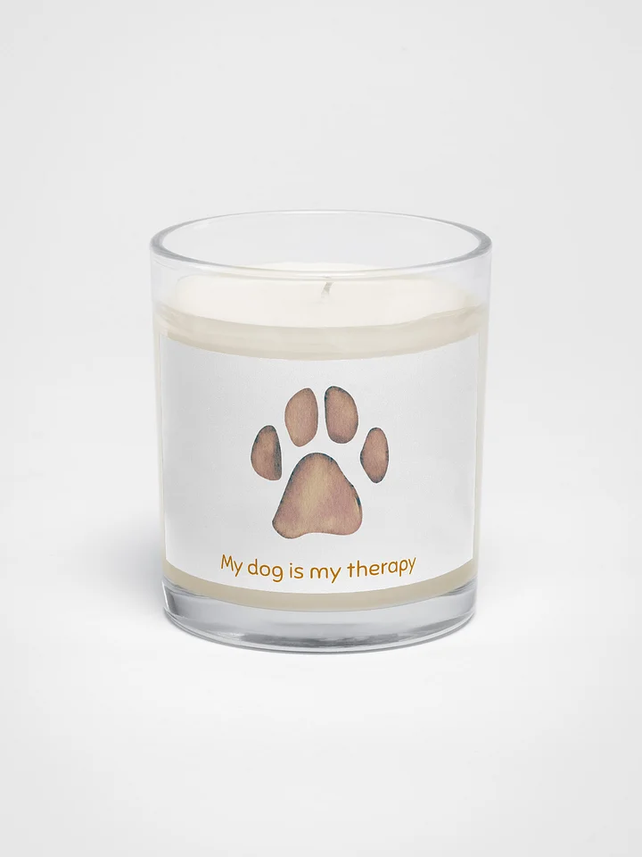 "My dog is my therapy" candle product image (1)