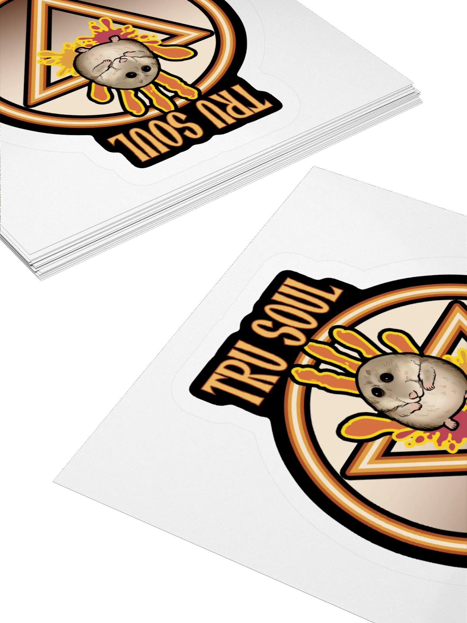Tru Soul Hamster Kiss Cut Stickers - 3"x3" product image (4)