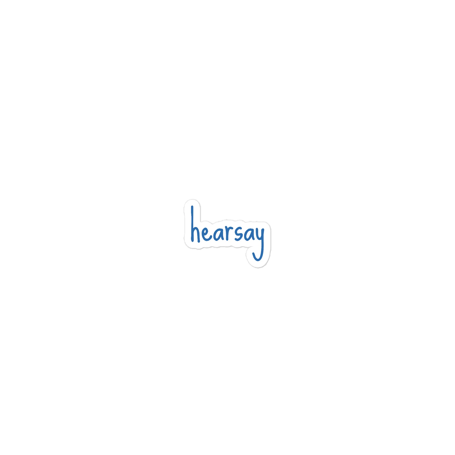 HEARSAY WORDMARK CERULEAN product image (1)