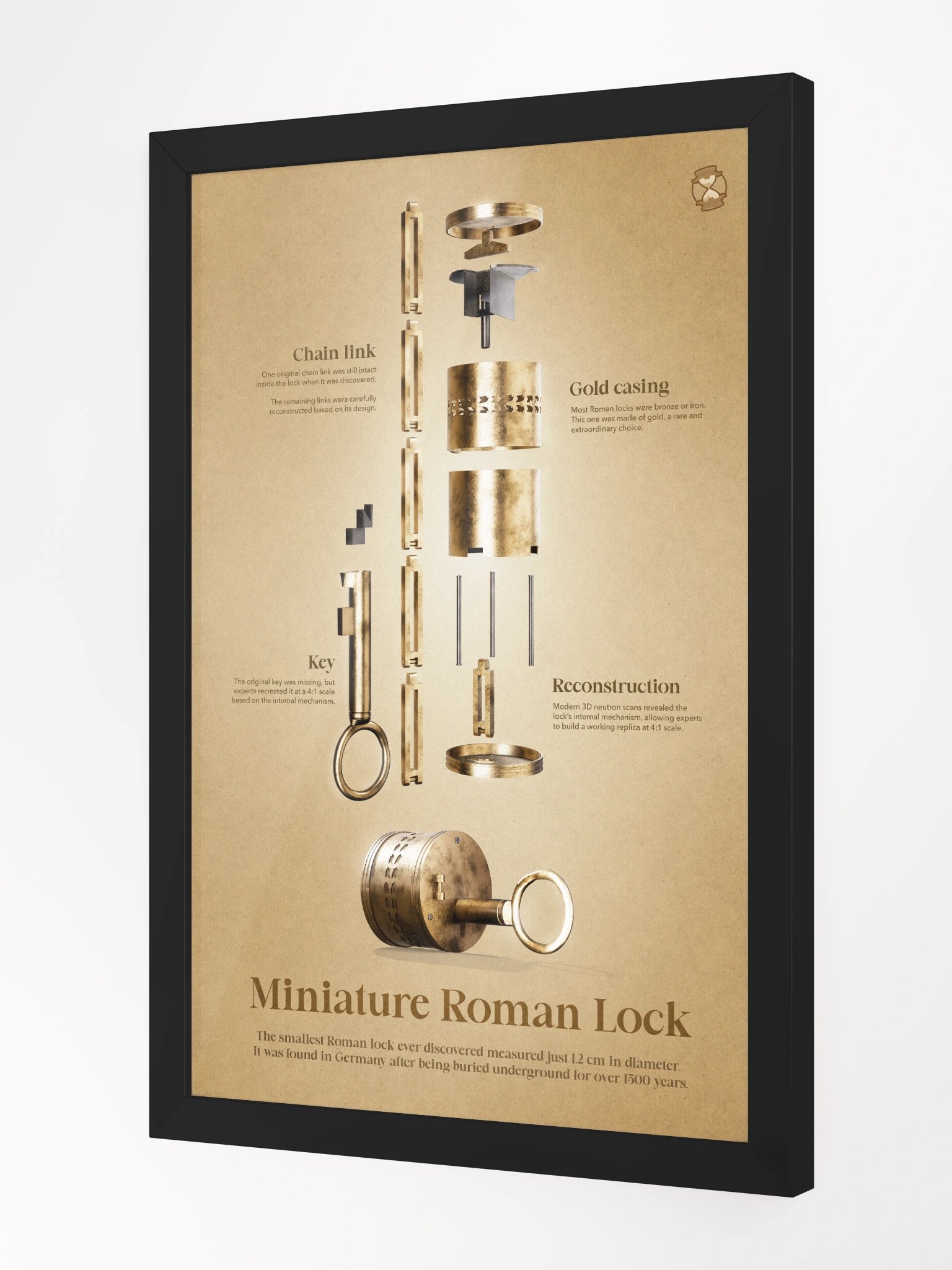 Miniature Roman Lock (Framed Poster) product image (7)