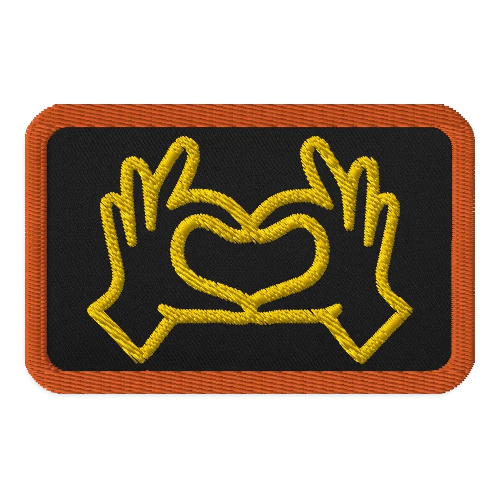 Love Gesture Embroidered Patch product image (1)