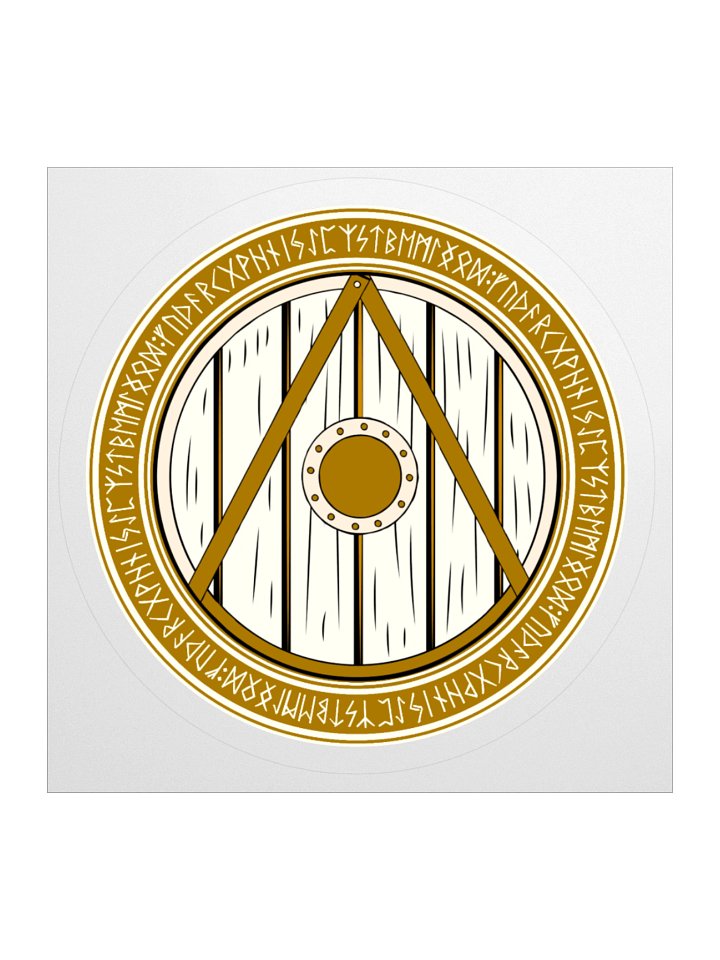 GOTÁ GOLDEN WORDS SHIELD DECAL product image (1)