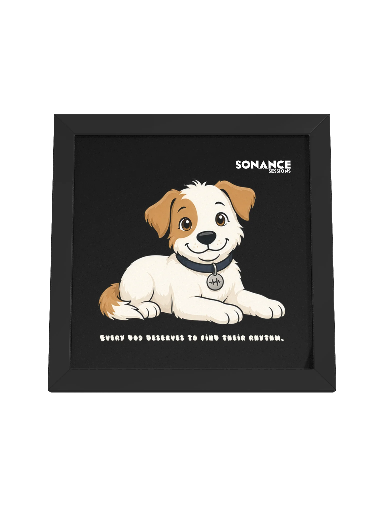 Sonance Dog Framed Matte Poster (Lying Down) product image (4)
