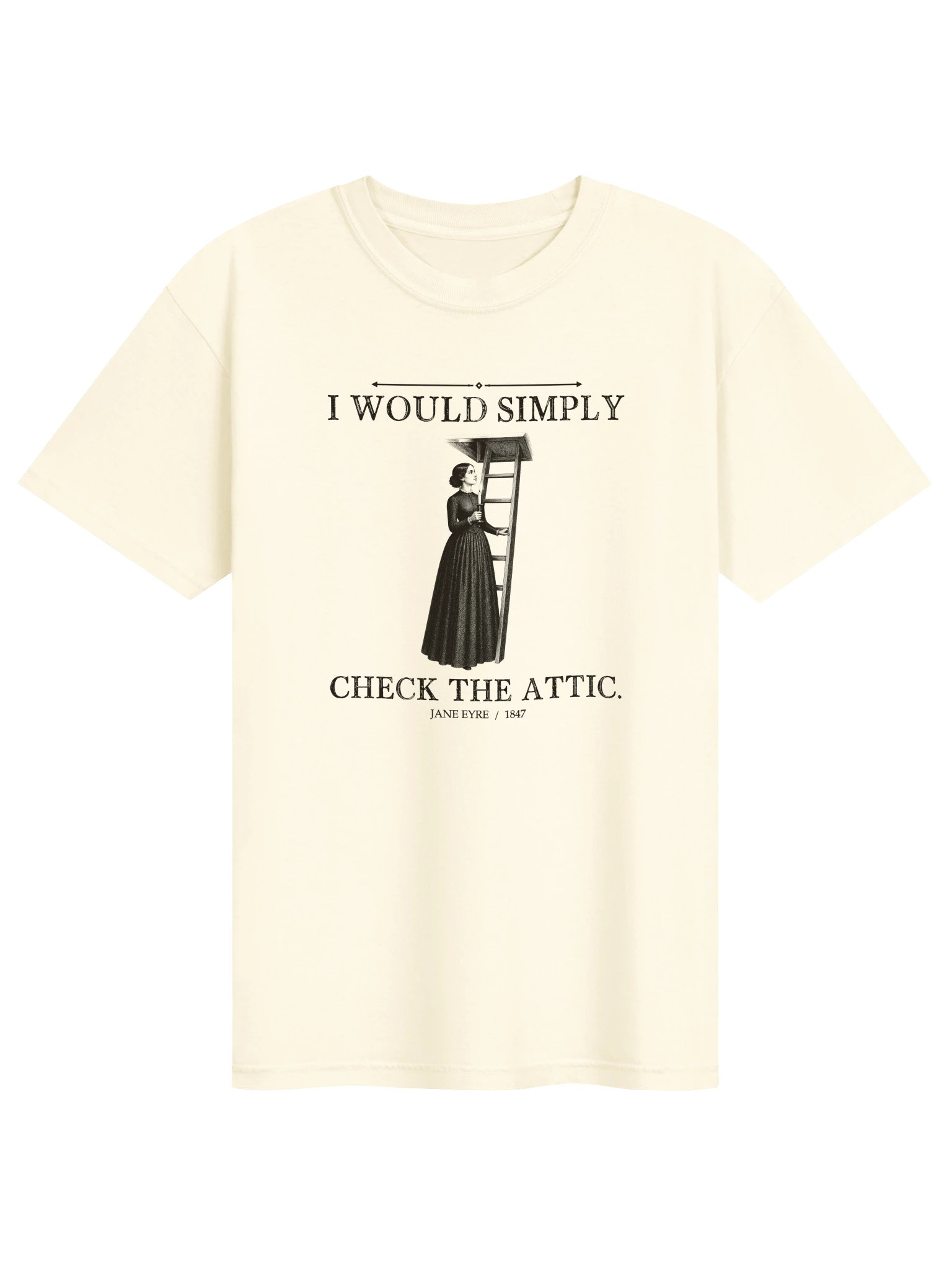Check The Attic -- Jane Eyre Tee (Light) product image (1)