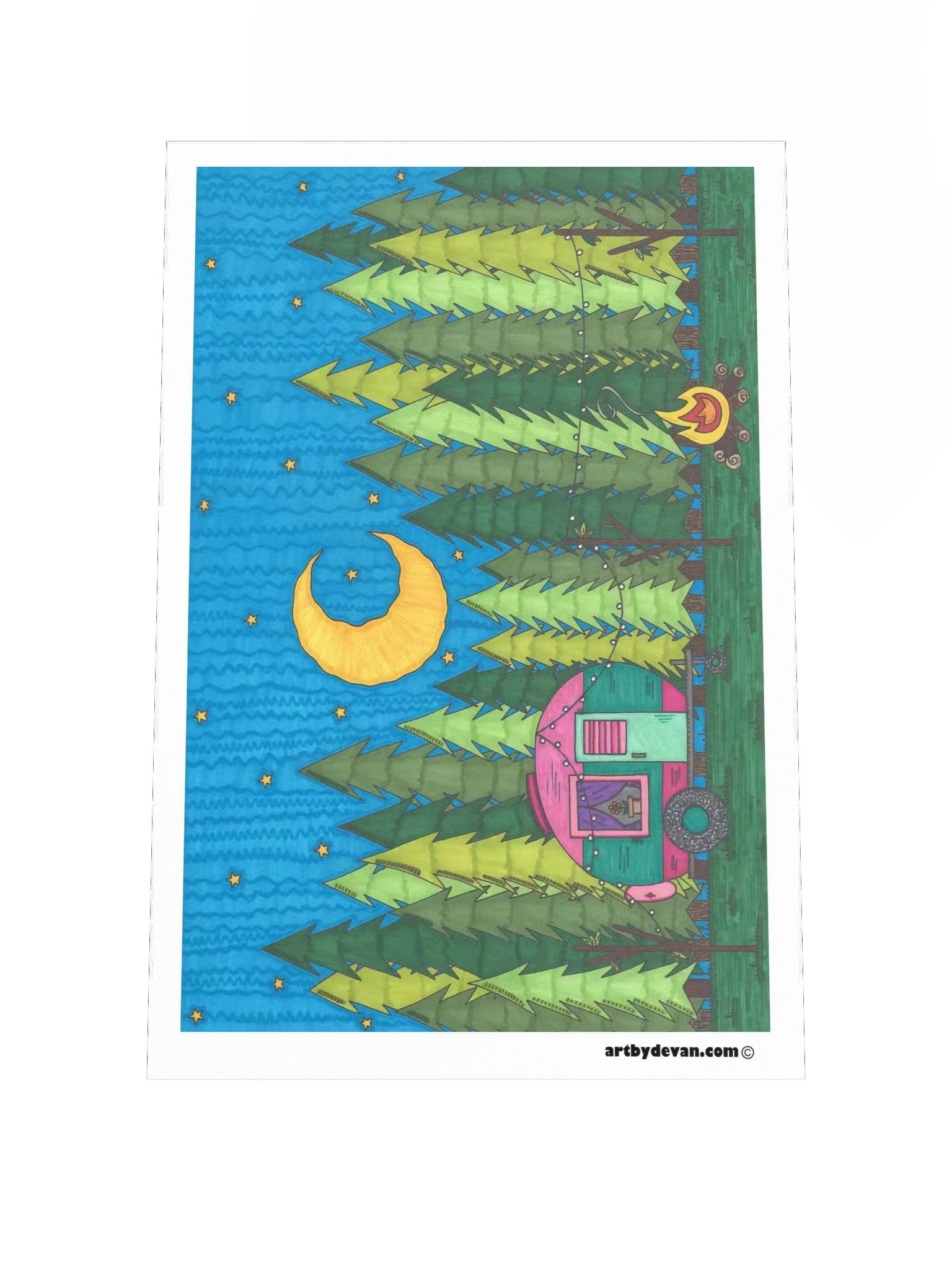 Art Print: Happy Camper product image (1)