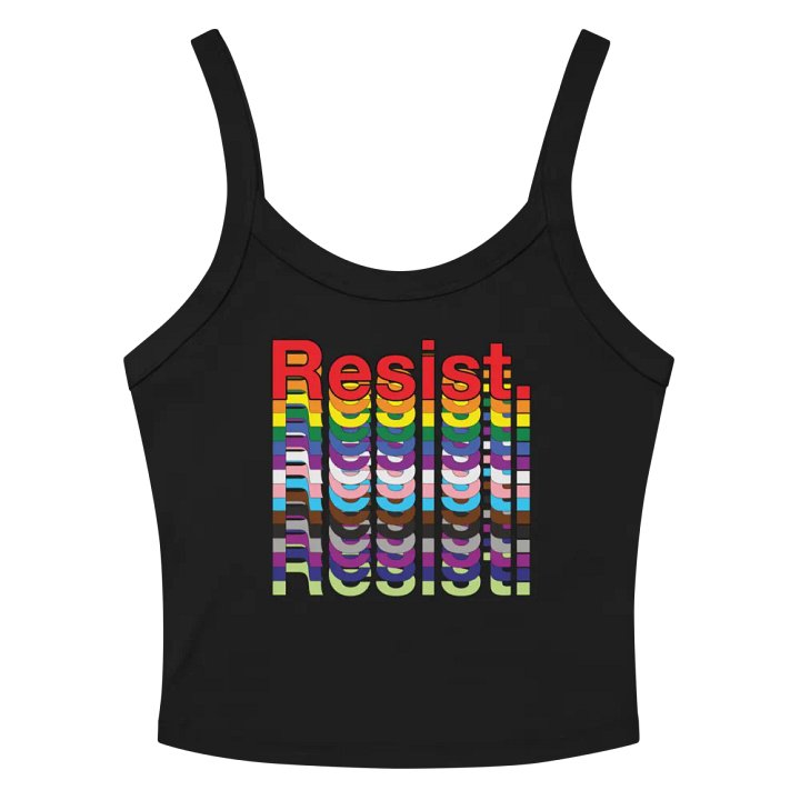 Resist - Rainbow Bella+Canvas Micro-Rib Tank Top product image (2)