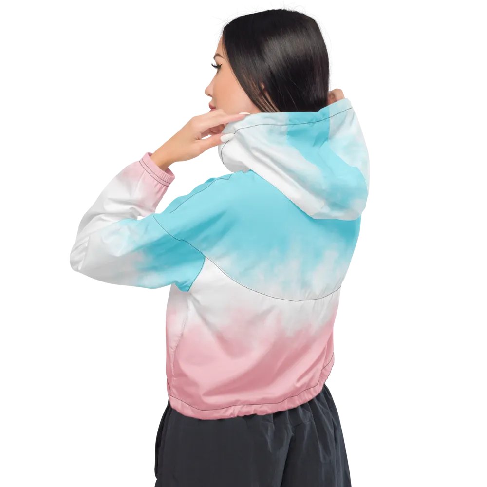 All-Over Print Women's Cropped Windbreaker product image (5)
