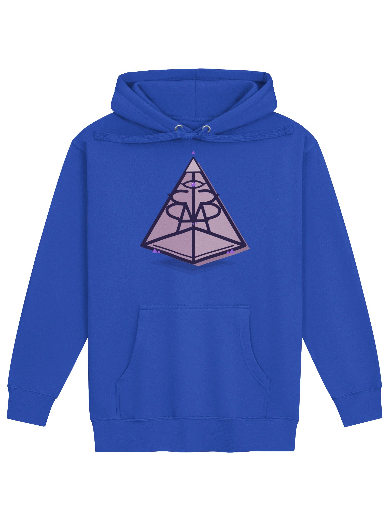 AMP-33 Pyramid 3D Hoodie — Blue product image (1)