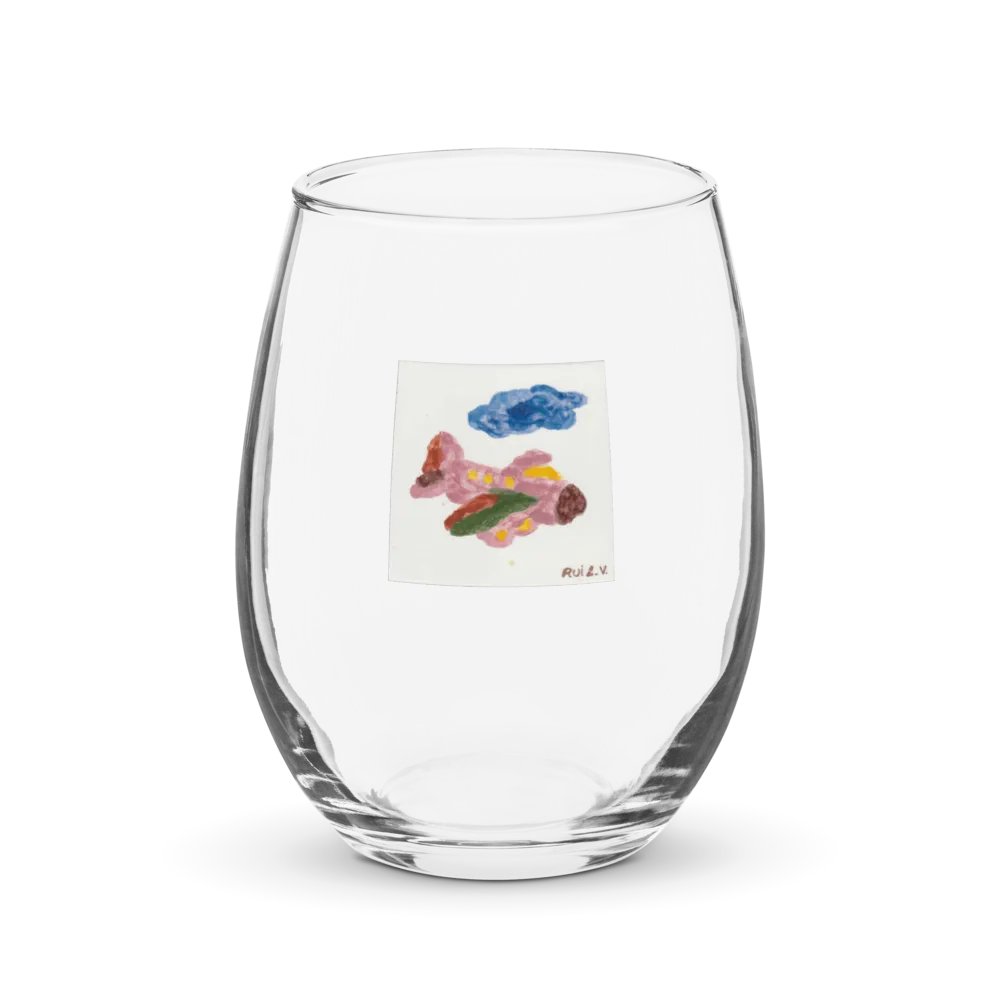 Kid Airplane (Stemless Wine Glass) product image (6)