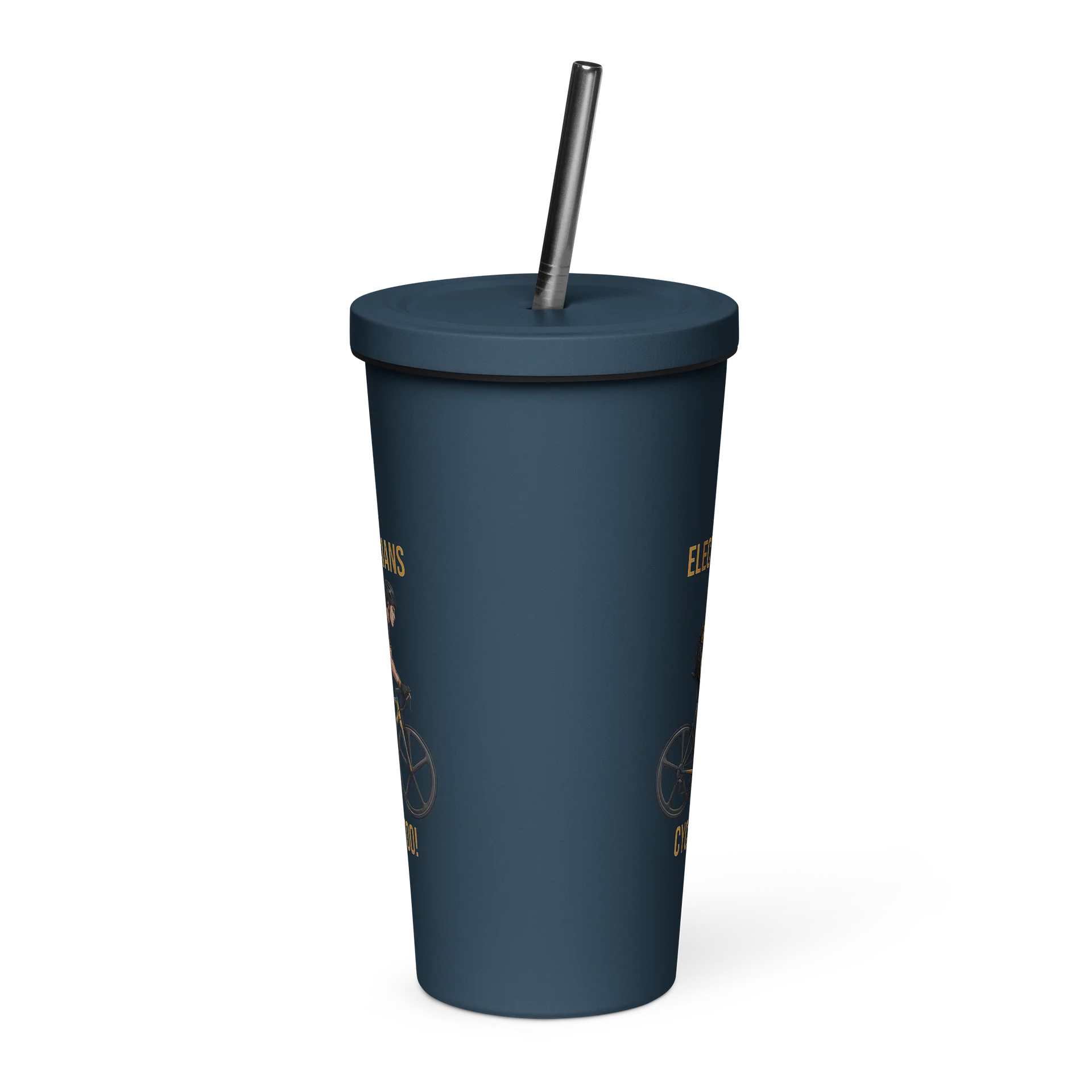 Electrician Athlete Tumbler with Straw | Mens Cycling Edition product image (10)