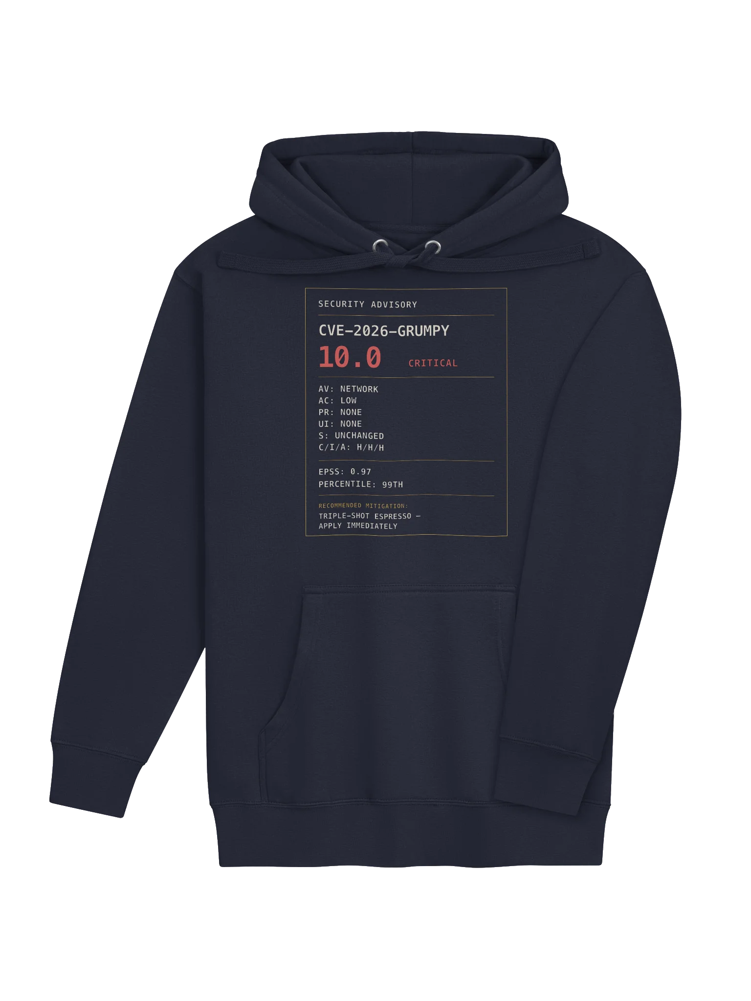Grumpy Security Advisory Hoodie product image (4)