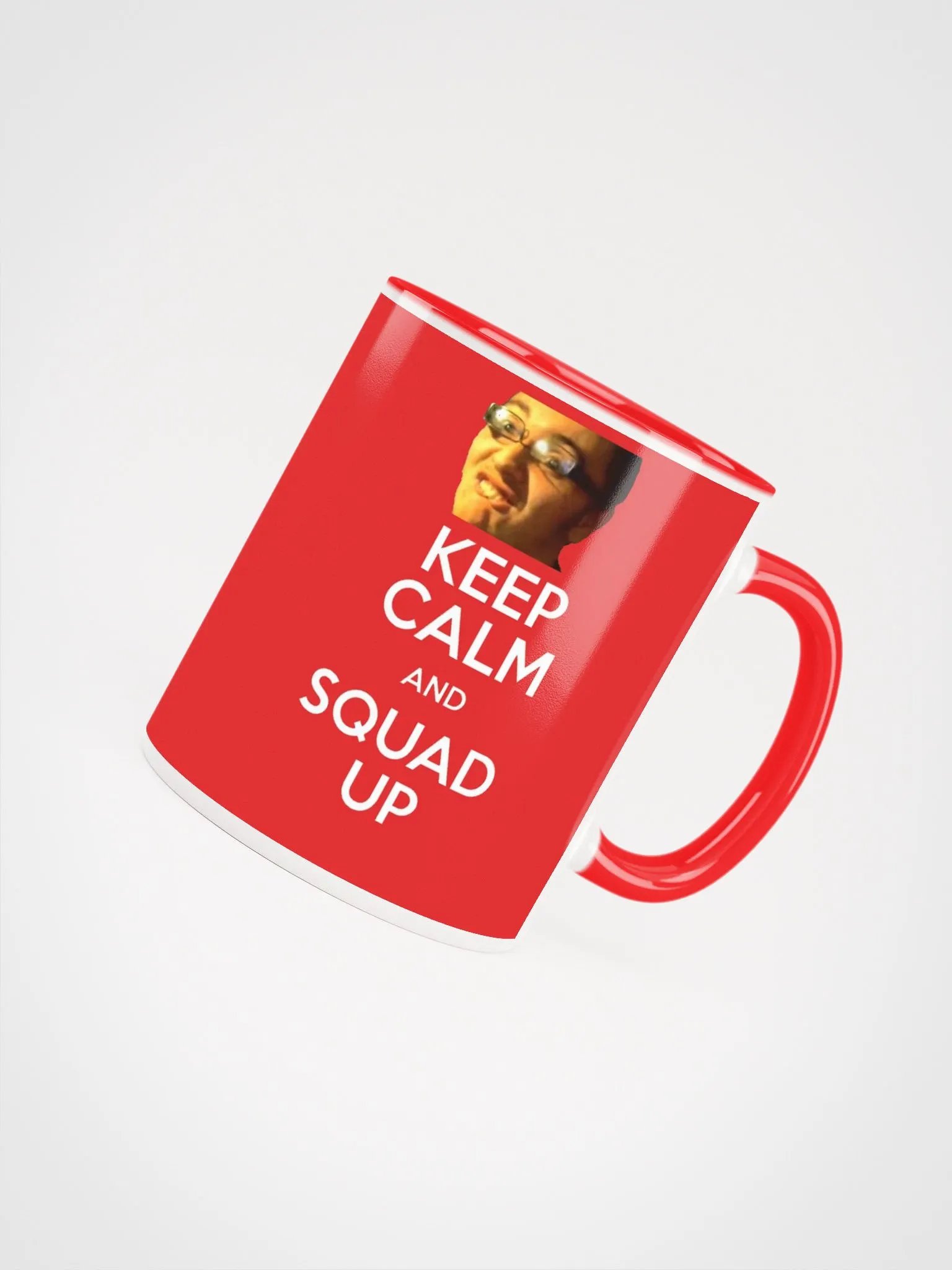 Keep Calm & Squad Up Mug (Red) product image (4)